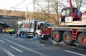 VU Muellwagen umgestuerzt Koeln Buchforst Heidelbergerstr P232